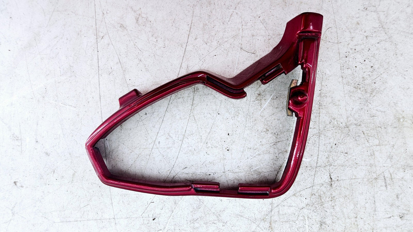 1993 HONDA GOLDWING GL1500 Left Side Mirror Trim Ring Filler Panel Red OEM