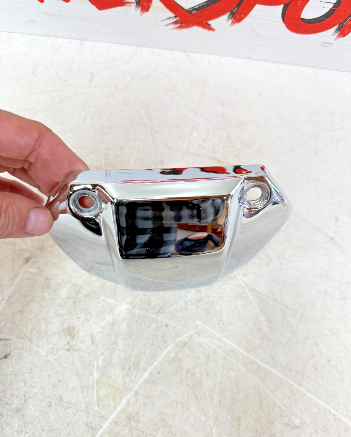 1997 Harley Davidson Sportster Headlight Mount Bracket Chrome Cover