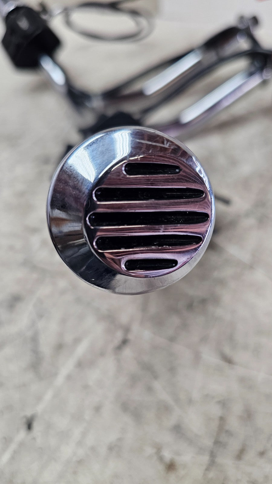 1990 Harley FXR FXRT FXRD FXRS FXLR FXRC Chrome Drag Bars 8" Risers Hand Control