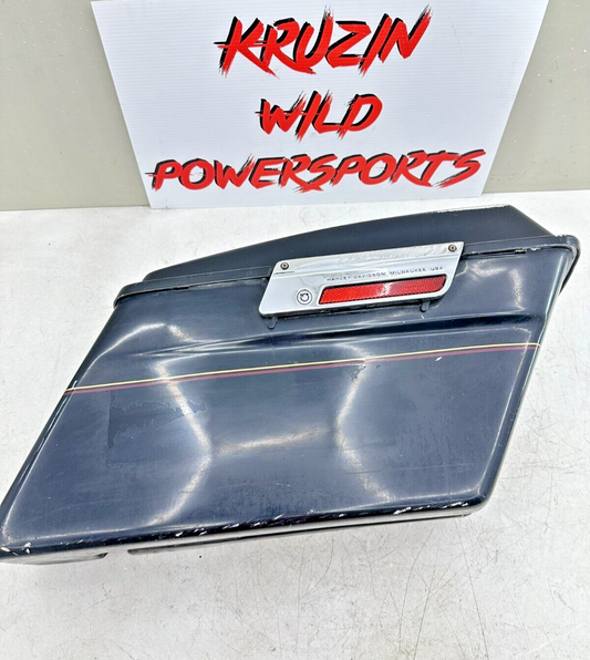 1999 HARLEY FLH ELECTRA GLIDE OEM HD Right Saddlebag Case + Lid Black