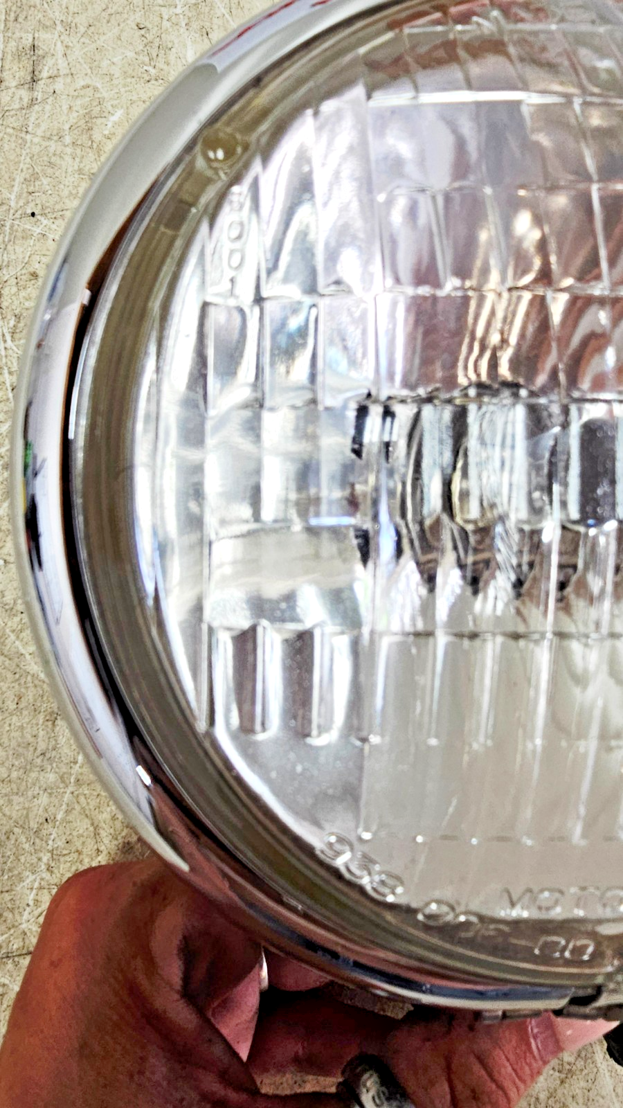 1993 HARLEY SOFTAIL Chrome Front Headlight Headlamp Light