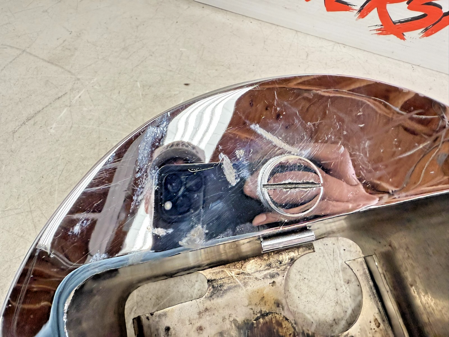 1997 HARLEY DAVIDSON SOFTAIL Chrome Oil Tank Sac Sack Bag Reservoir