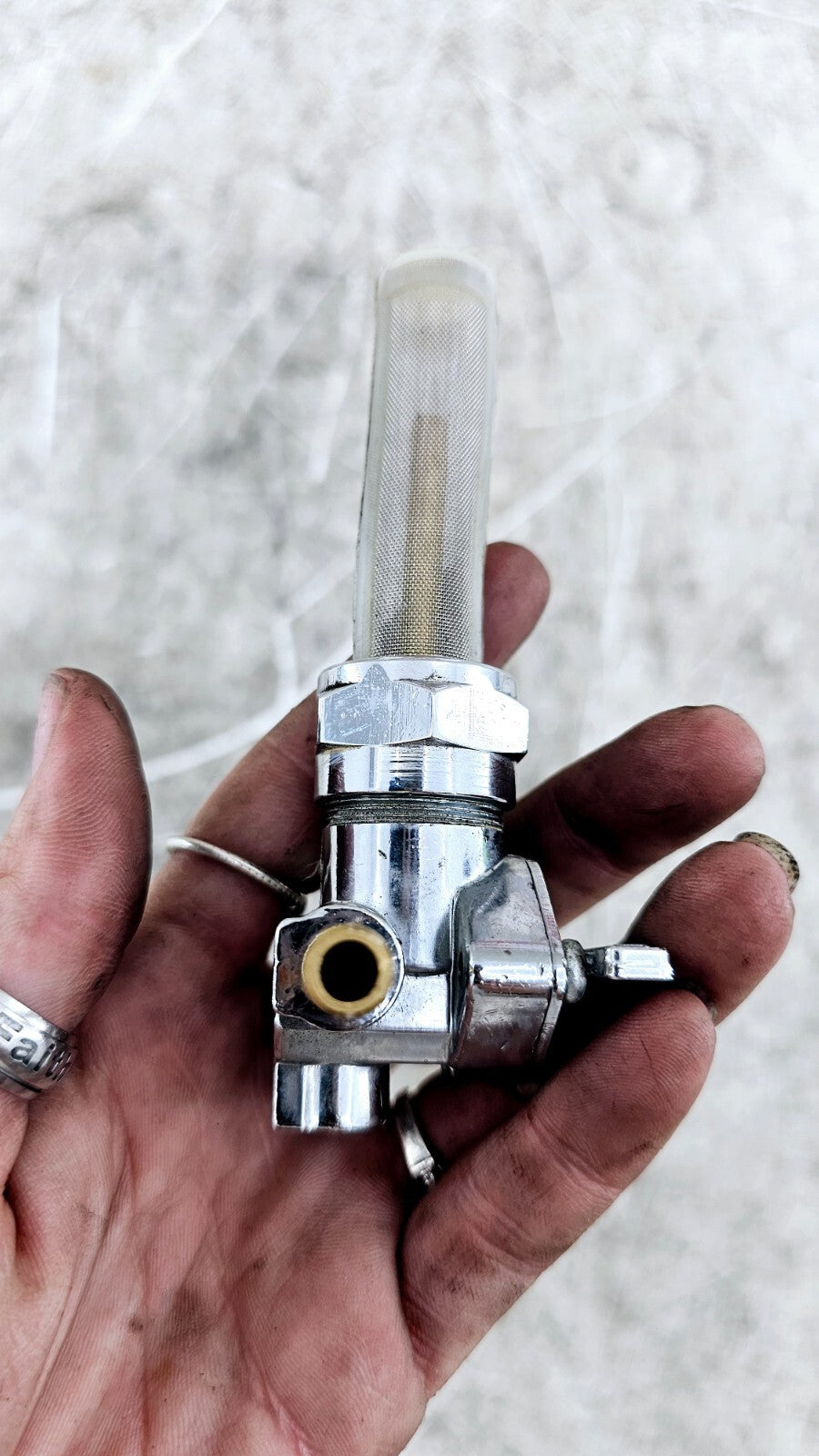 1994 HARLEY FLH ELECTRA GLIDE Chrome Gas Tank Petcock Valve