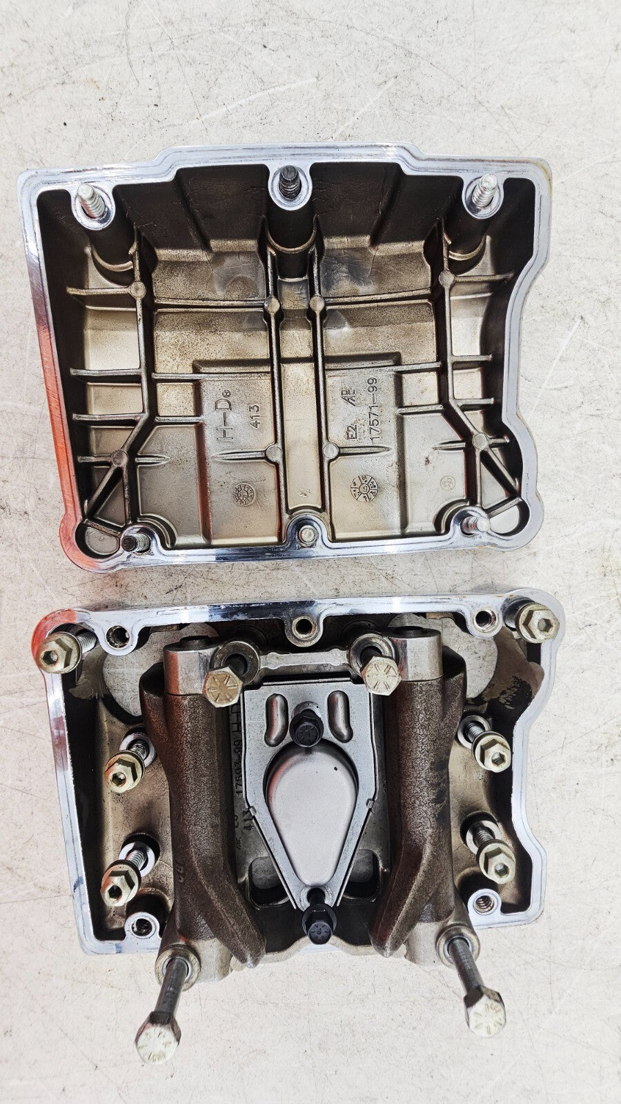 2000 HARLEY FLH ROADKING Chrome Cylinder Head Rocker Boxes 17593-99