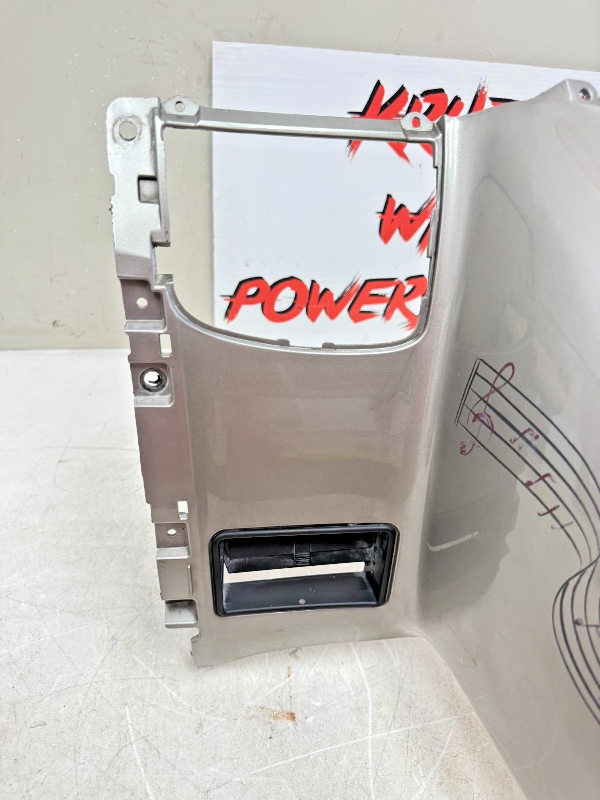 2002 Honda Goldwing GL1800 Front Dash Gas Tank Stereo Radio Fairing Cover Cowl 