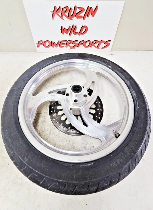 1993 HARLEY SOFTAIL Front Wheel Rim Tire 3 Spoke