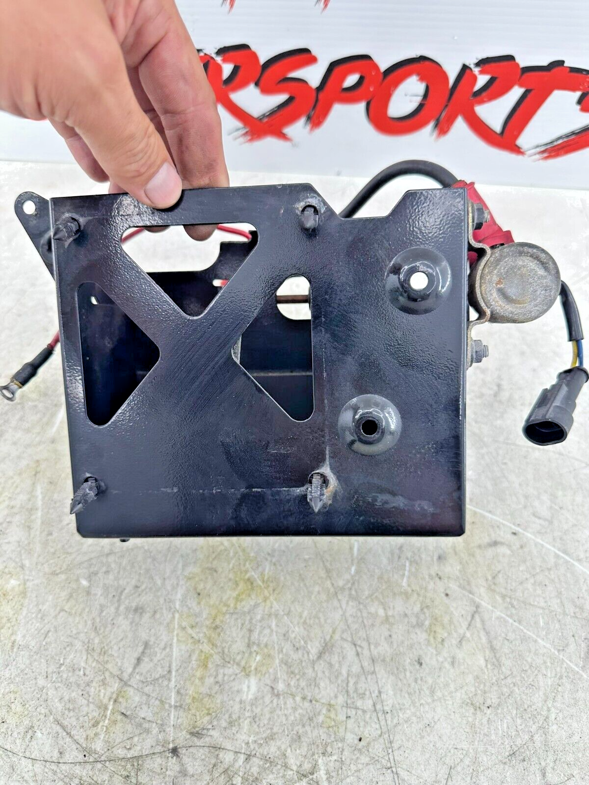 2005 Victory Kingpin Battery Tray Box + Starter Solenoid