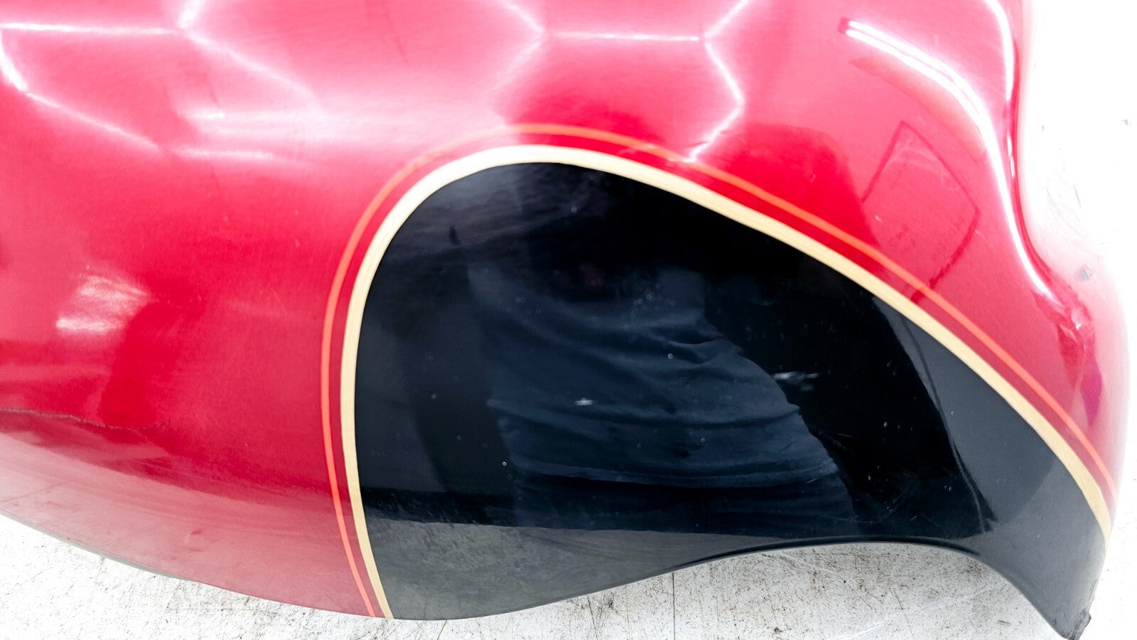 1998 HARLEY FLH ELECTRA GLIDE Right Lower Leg Fairing COWL PANEL RED BLACK OEM