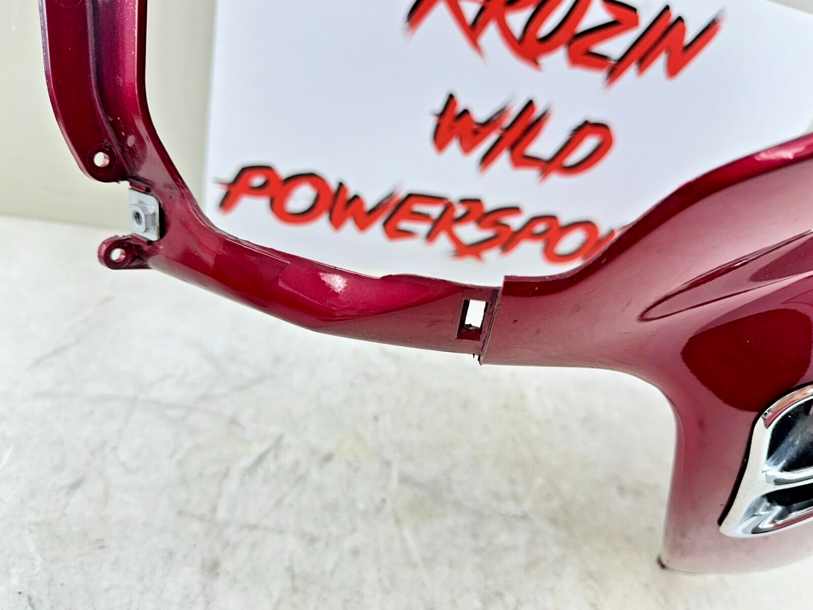2004 Honda Goldwing GL1800 Red Left Side Headlight Mid Fairing Cowl Panel