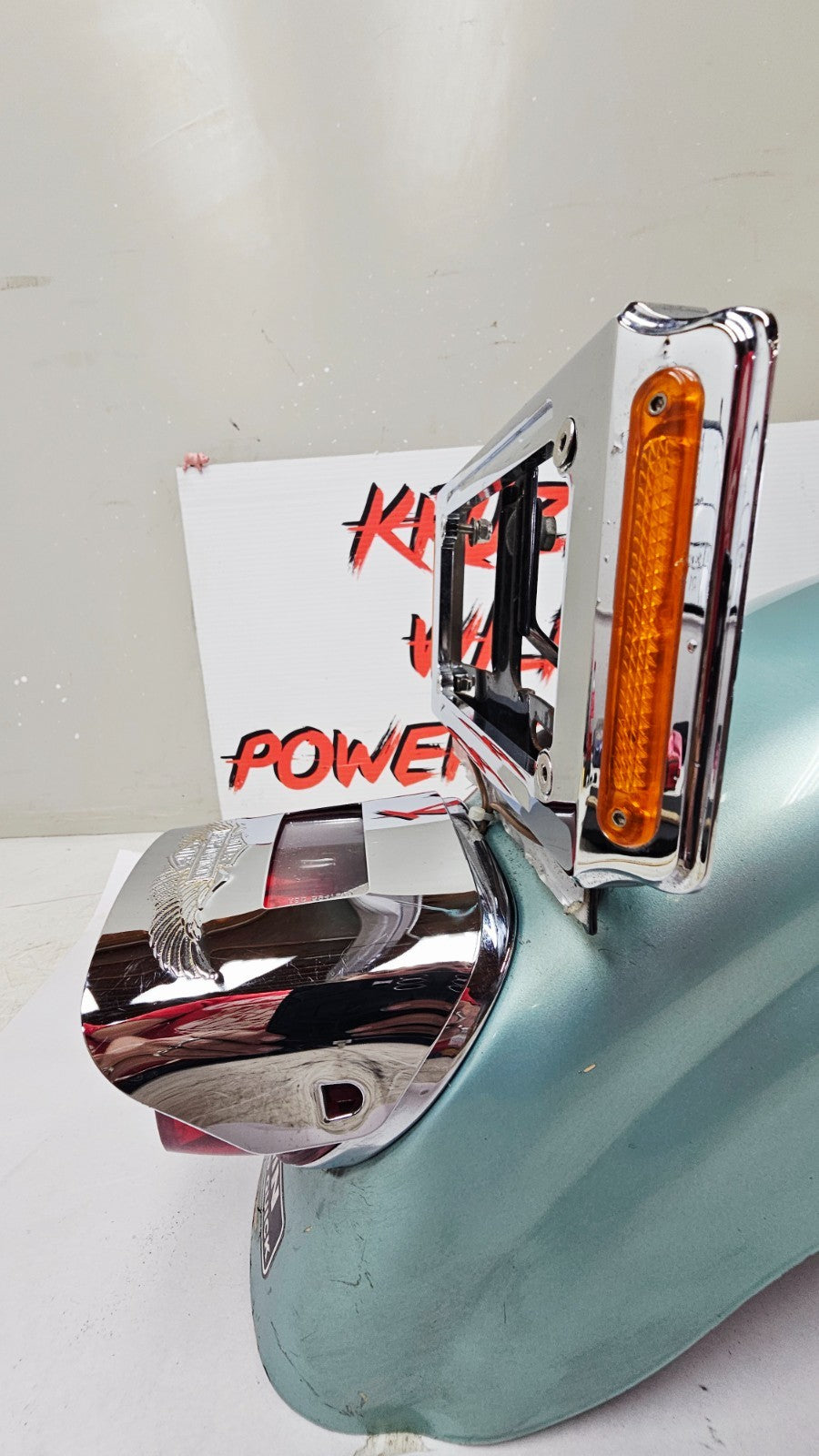 1990 Harley FXR FXRT FXRD FXRS FXLR FXRC Rear Fender Taillight License Plate MTG