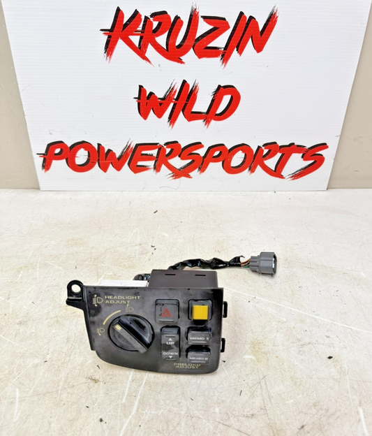 2002 Honda Goldwing GL1800 Headlight Control Preload Adjust Switch Panel