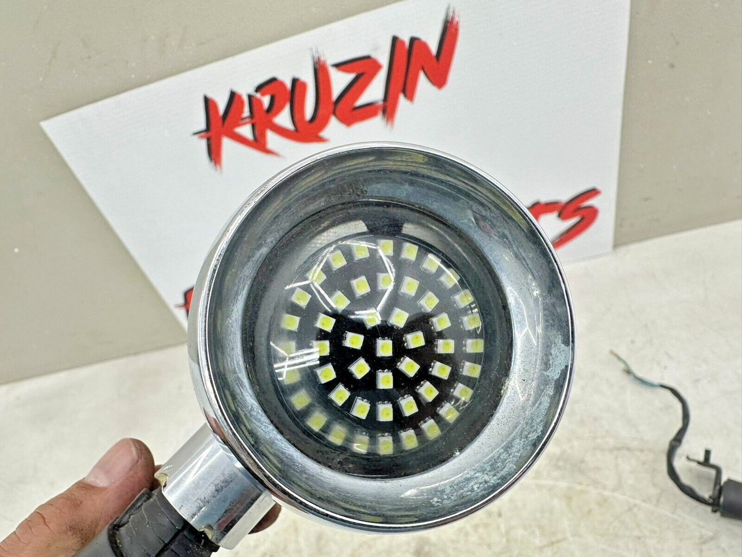 1999 HONDA VALKYRIE INTERSTATE Chrome Right Left + Front Turn Signal W/ LED Bulb