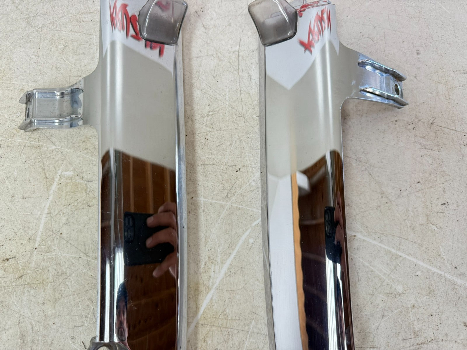 2002 Honda Goldwing GL1800 Engine Fuel Injector Head Cover Right Left Chrome