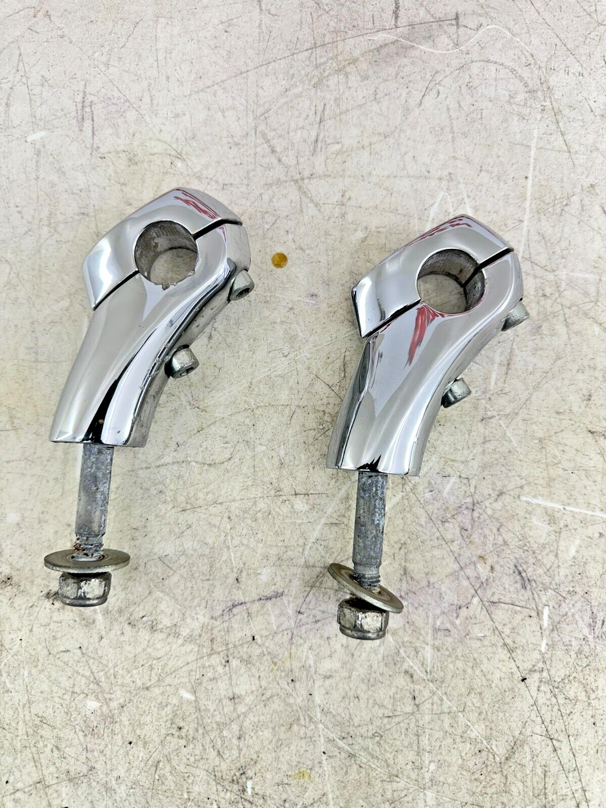 2006 Victory Kingpin Chrome Handlebar Riser Clamp Perch