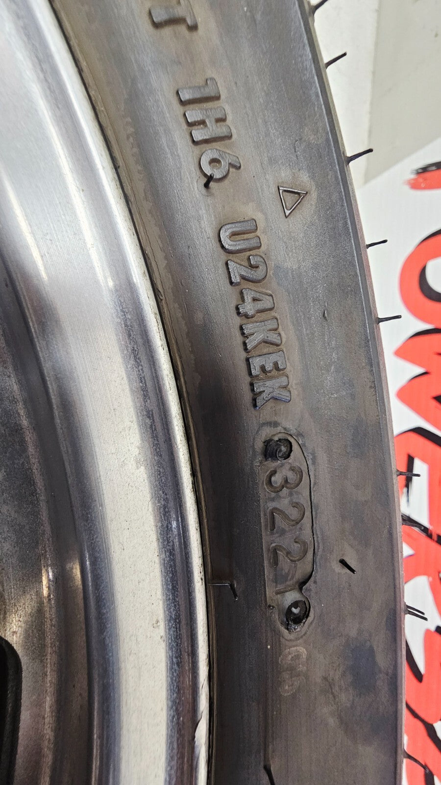 1995 HONDA GOLDWING GL1500 18X3 Front Mag Wheel Rim Tire Brake Rotor