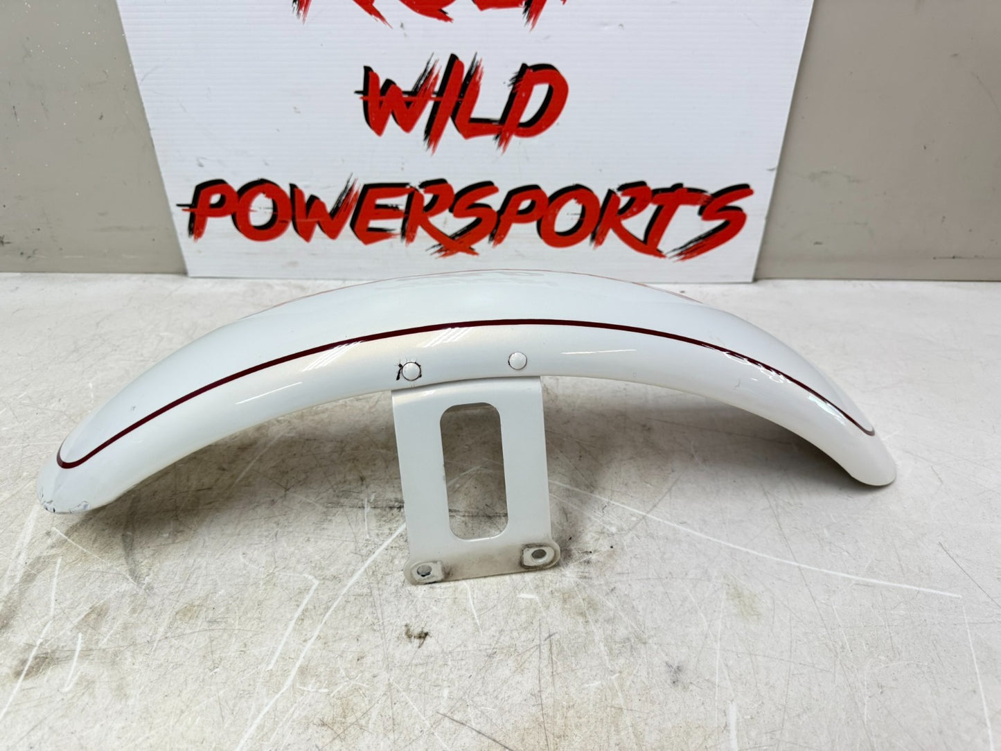 2003 HARLEY DYNA WIDE GLIDE Front Fender Pearl White 100th Anniversary