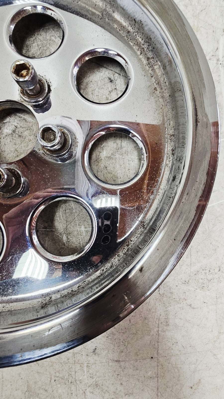 1990 Harley FXR FXRT FXRD FXRS FXLR FXRC Chrome Rear Belt Pulley Sprocket 70T