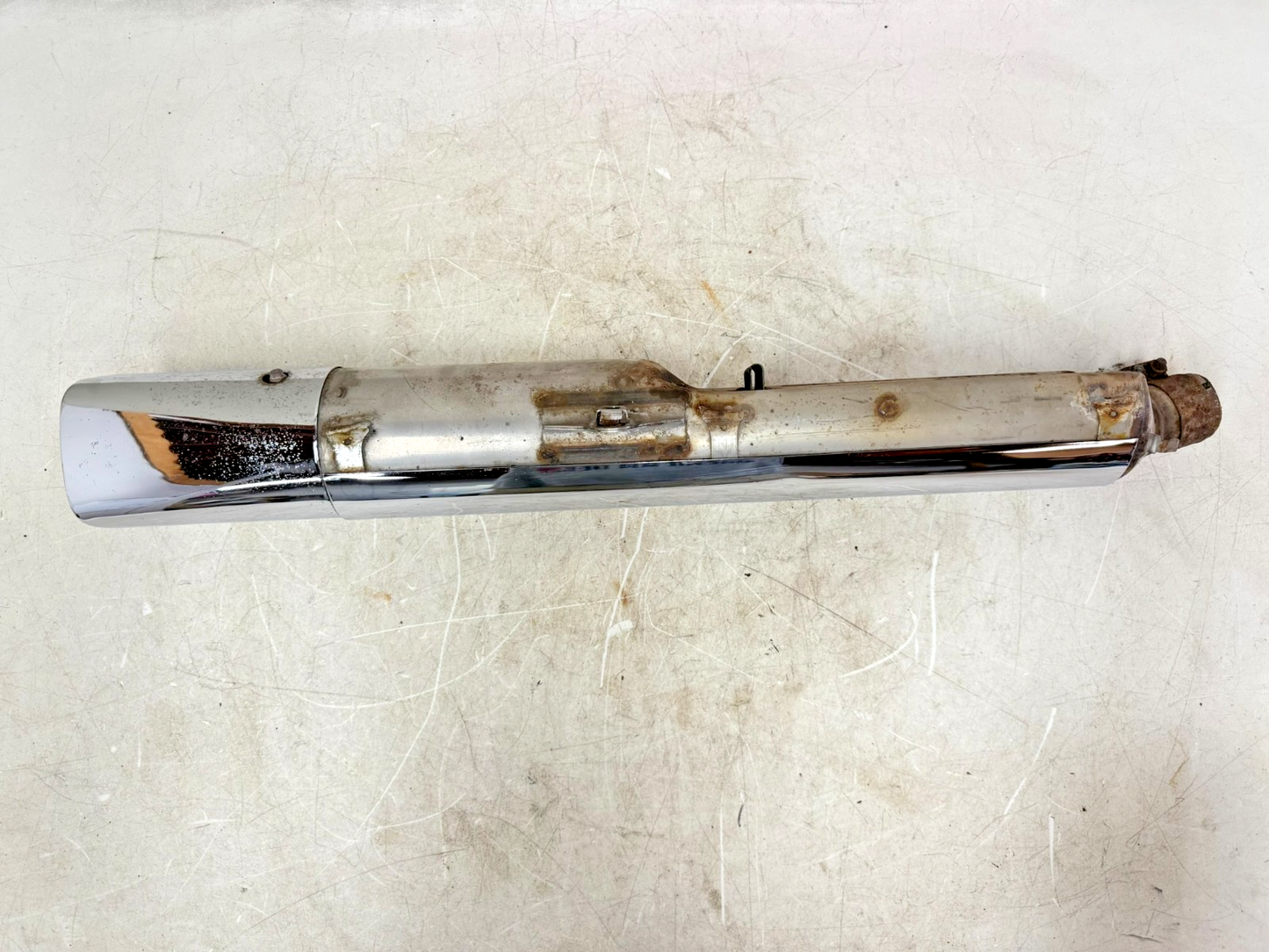 2002 Honda Goldwing GL1800 Left Exhaust Pipe Muffler Slip On Can Silencer