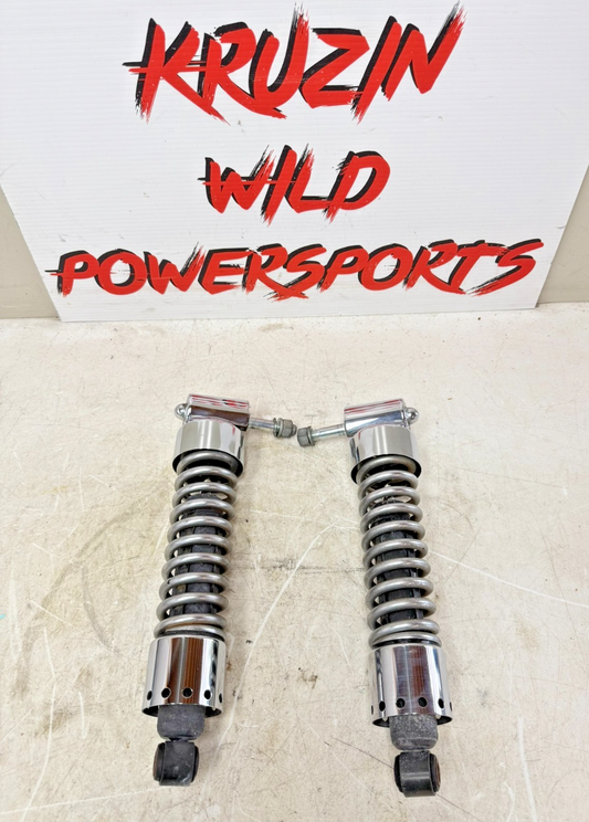 2003 HARLEY DYNA WIDE GLIDE Rear Shocks Suspension Chrome 13"