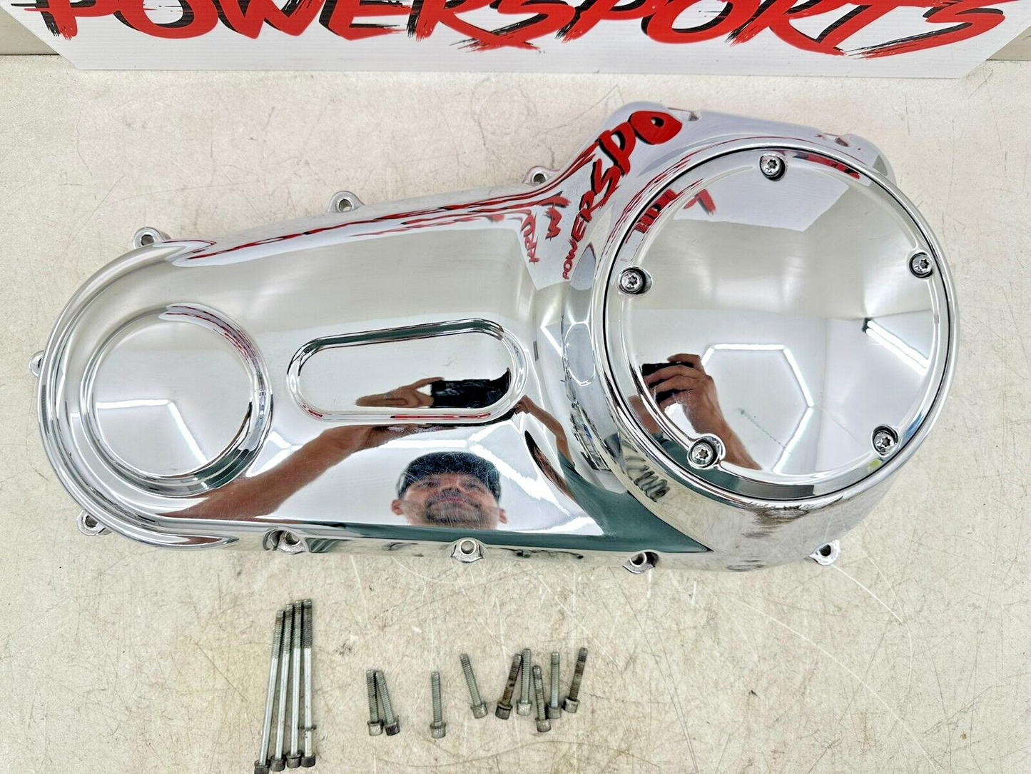 2007 HARLEY SOFTAIL CUSTOM Chrome Outer Primary Clutch Cover Case Housing