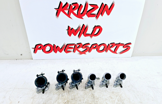 1999 HONDA VALKYRIE INTERSTATE Chrome Carb Carburator Intake Manifolds Boots