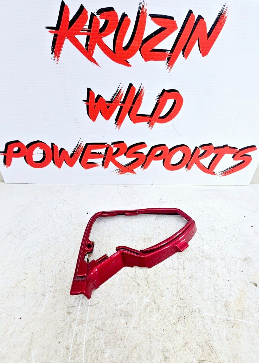 1993 HONDA GOLDWING GL1500 Left Side Mirror Trim Ring Filler Panel Red OEM