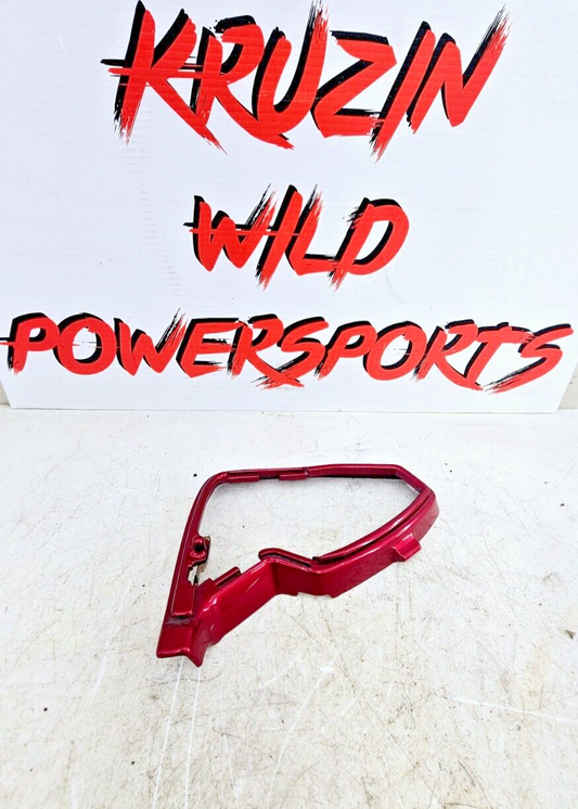 1993 HONDA GOLDWING GL1500 Left Side Mirror Trim Ring Filler Panel Red OEM