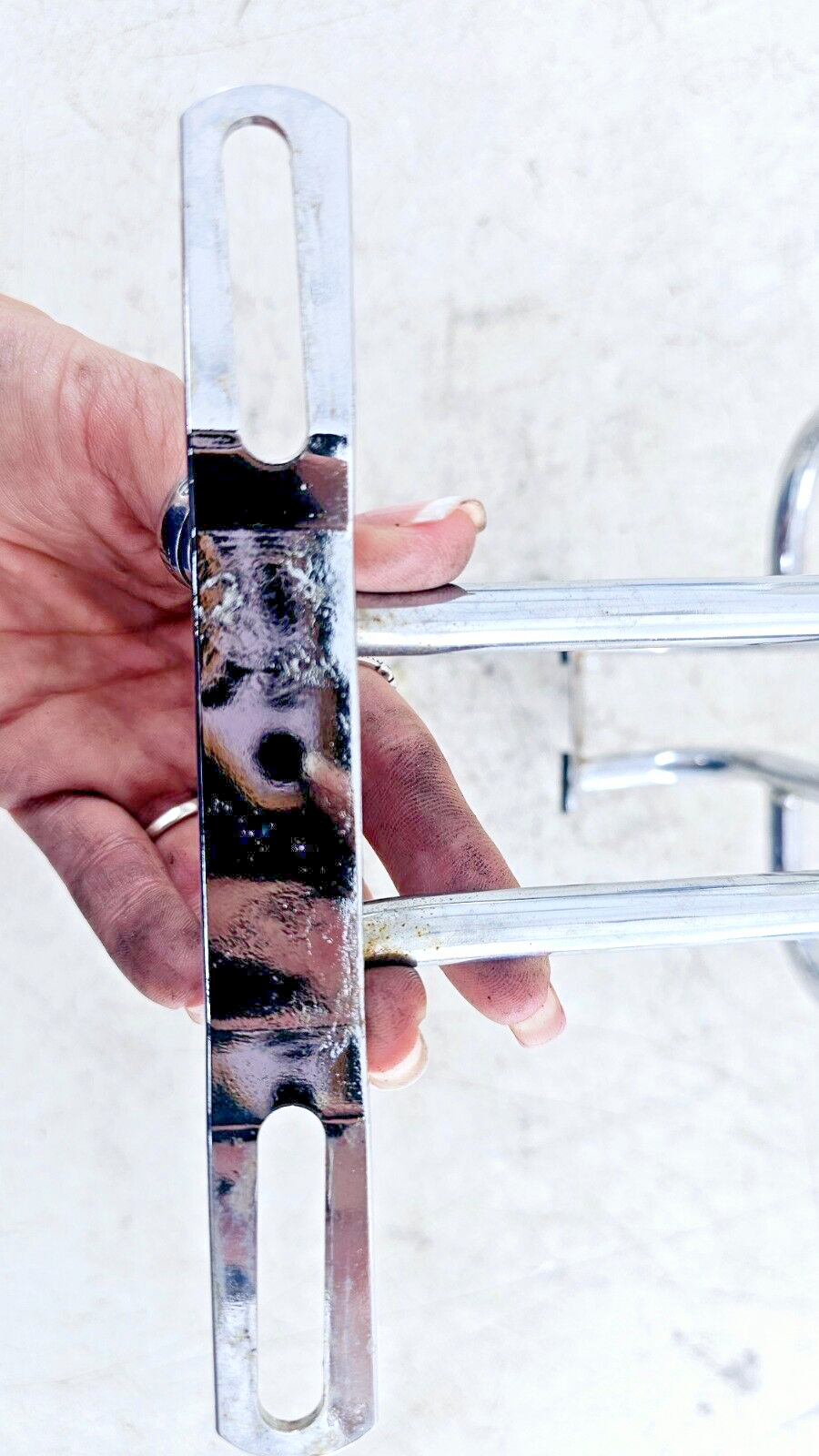 1999 HARLEY DYNA CONVERTIBLE Chrome Rear Fender Luggage Rack