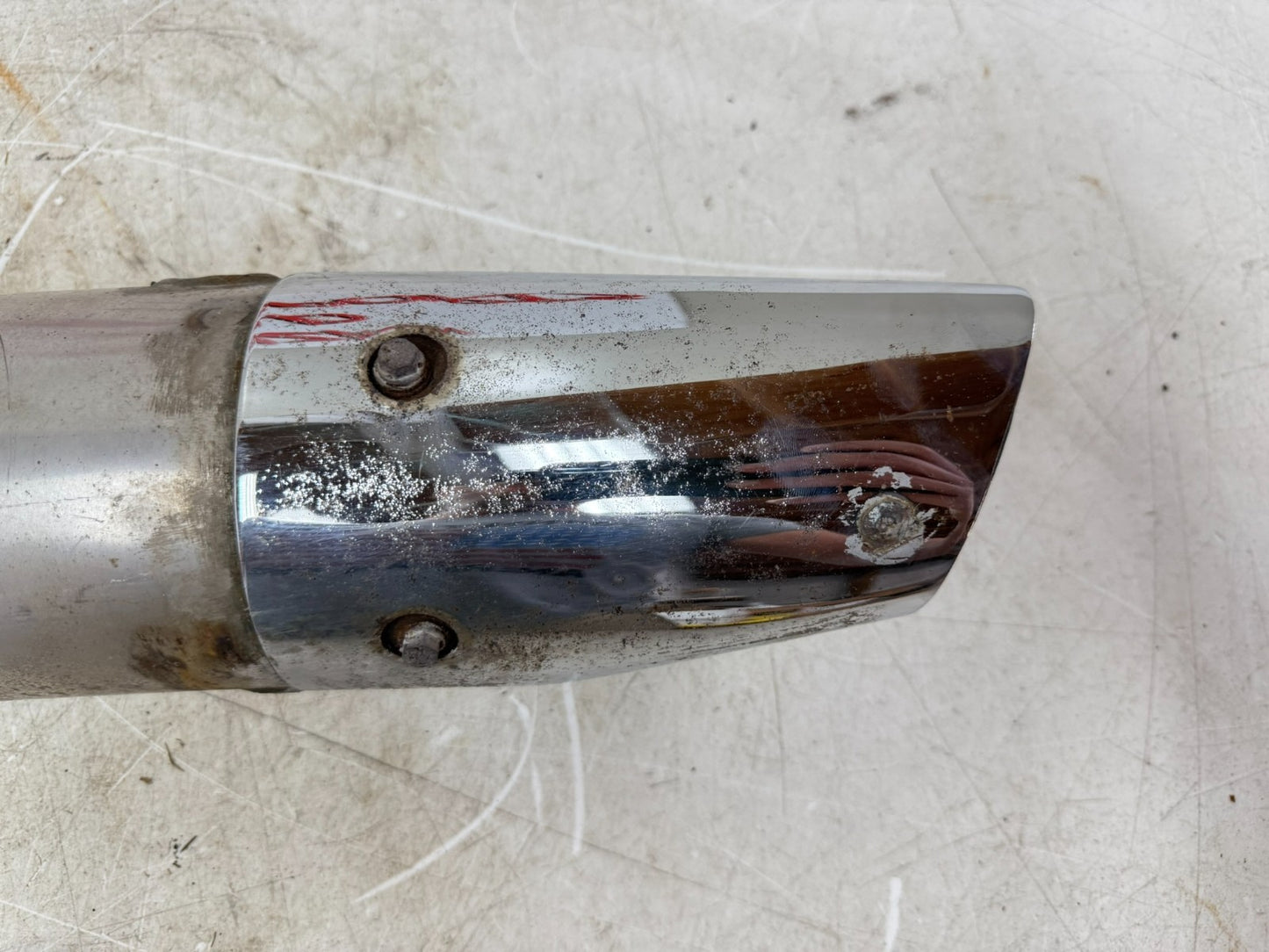 2002 Honda Goldwing GL1800 Left Exhaust Pipe Muffler Slip On Can Silencer