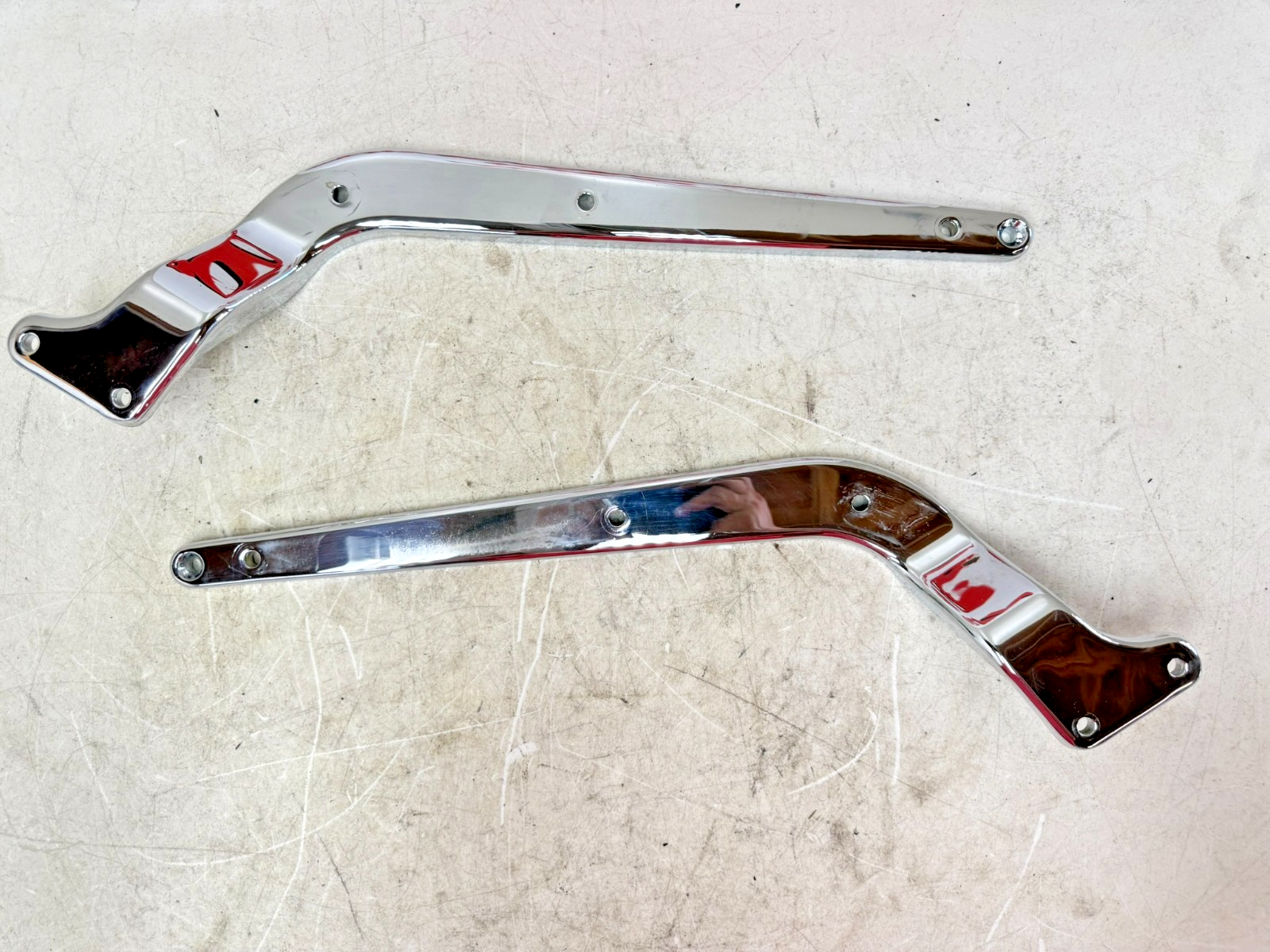1997 HARLEY DAVIDSON SOFTAIL Chrome Rear Fender Frame Strut Arm Bars