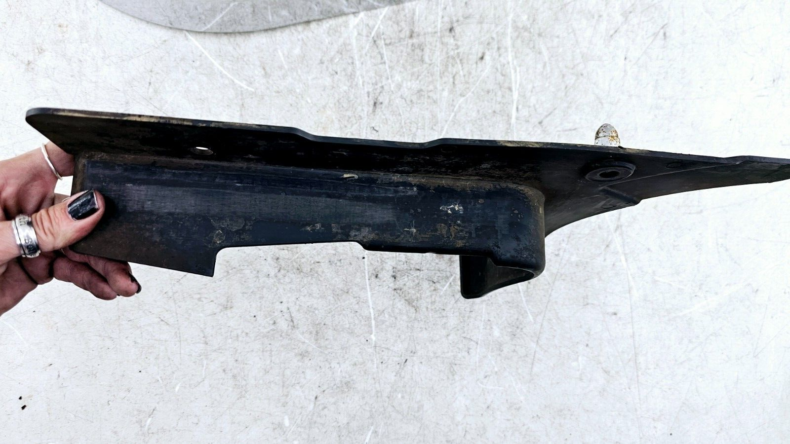 1999 HARLEY SOFTAIL Chrome Upper Belt Cover Guard + Black Lower