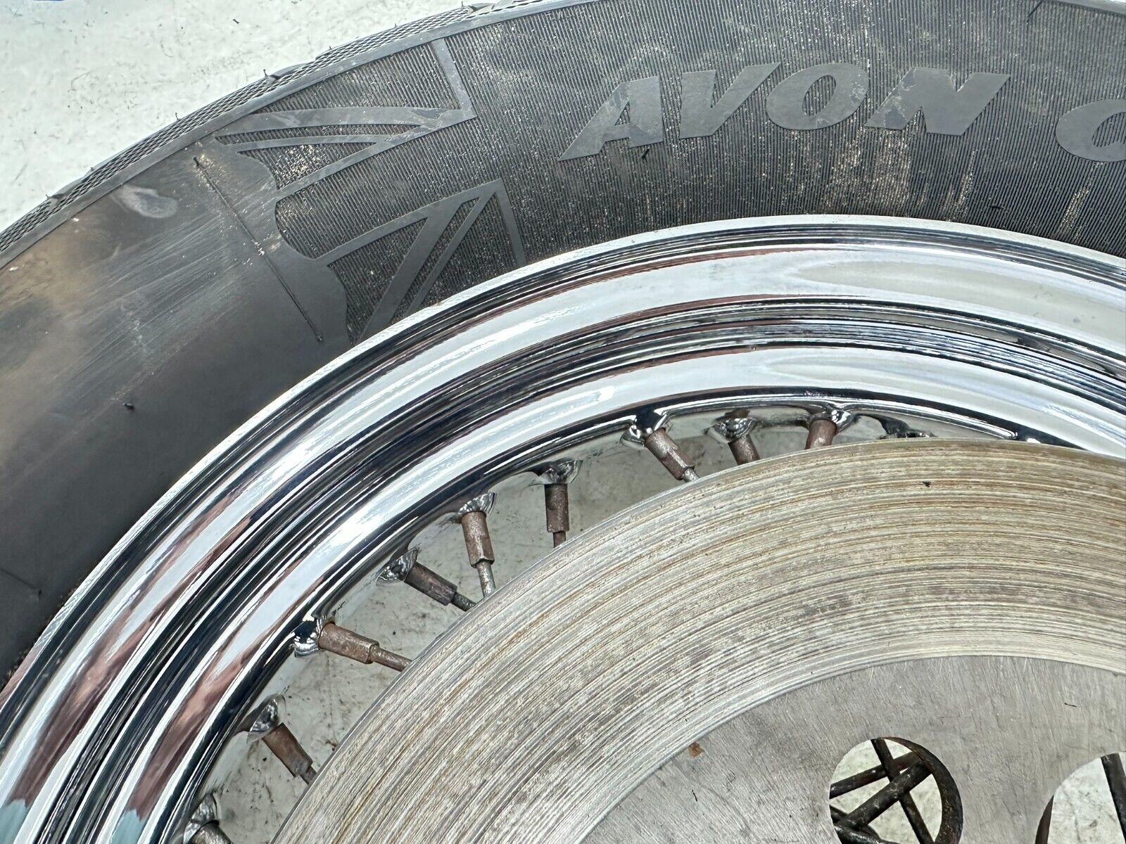 1999 HARLEY SOFTAIL 99 Down 16" Rear Wheel Rim Tire Spoke Laced W/ Hub