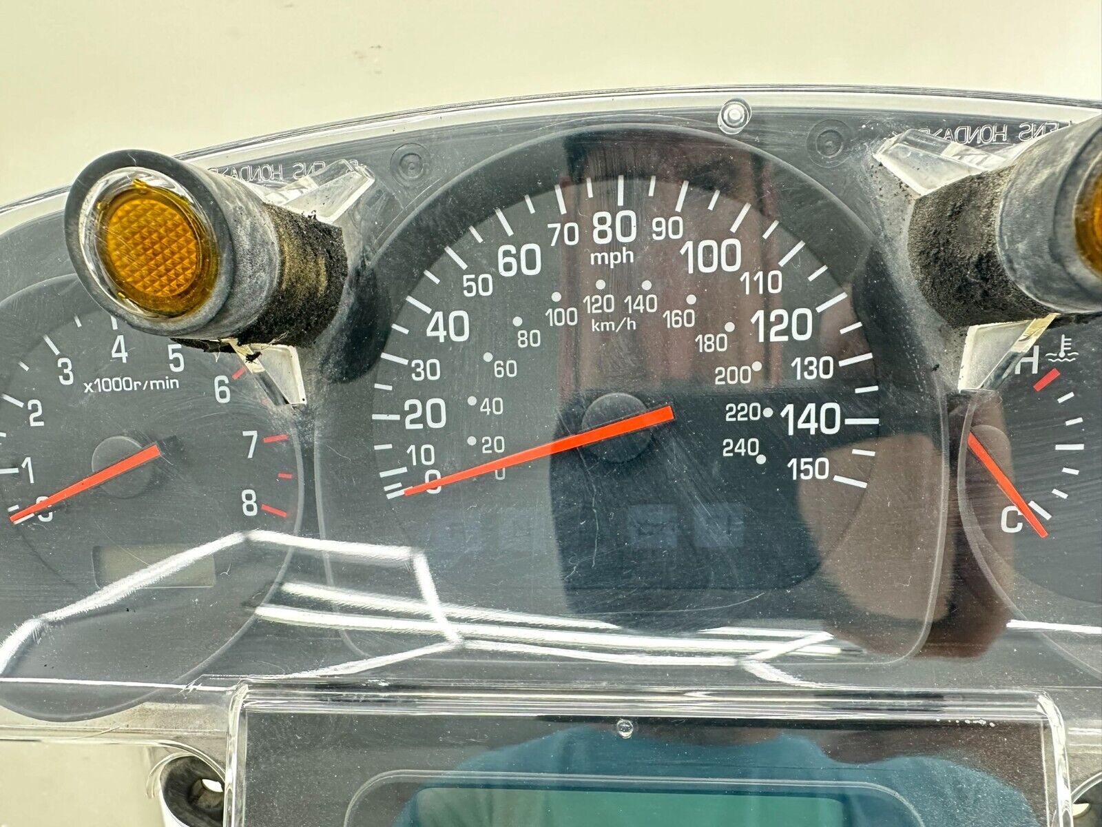 2004 Honda Goldwing GL1800 Gauge Cluster Speedometer Tech RPM Gas 33k Miles