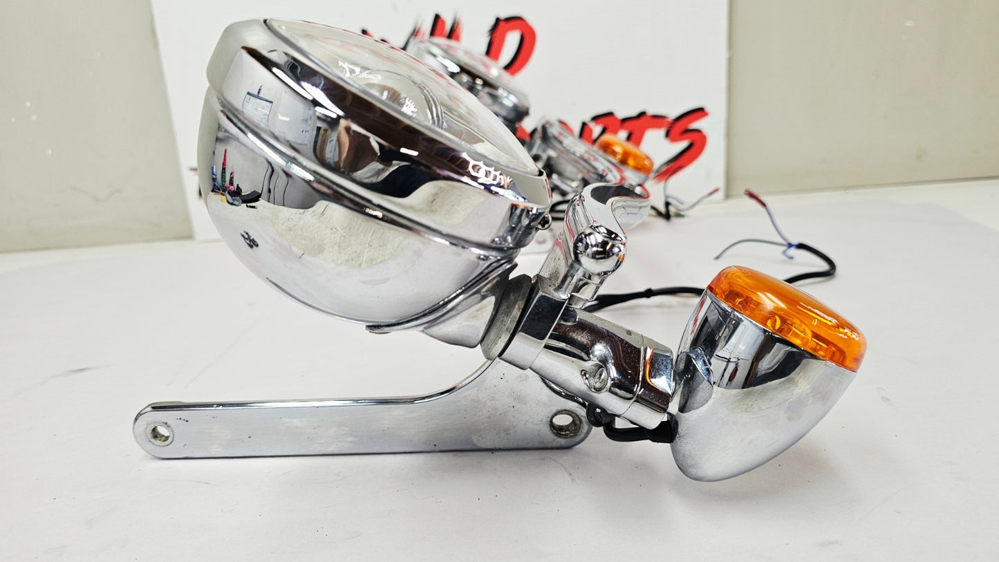 1995 HARLEY SOFTAIL Arlen Ness Passing Highway Spot Light Bar LED Turn Signal