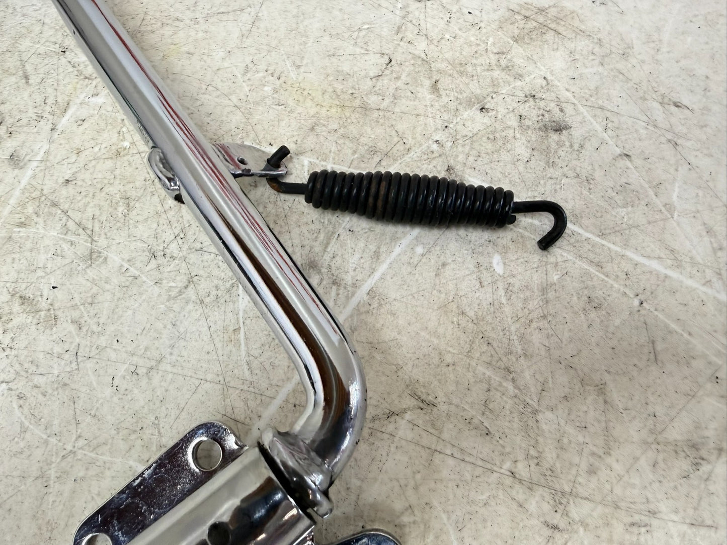 1995 HARLEY FLH ELECTRA GLIDE OEM Left Side Jiffy Kick Stand Chrome W/ Extension