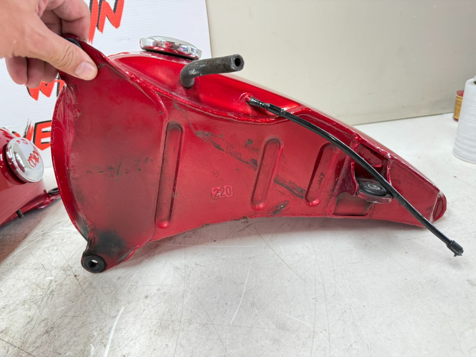 1997 HARLEY DAVIDSON SOFTAIL OEM Left Right Split Gas Fuel Tank