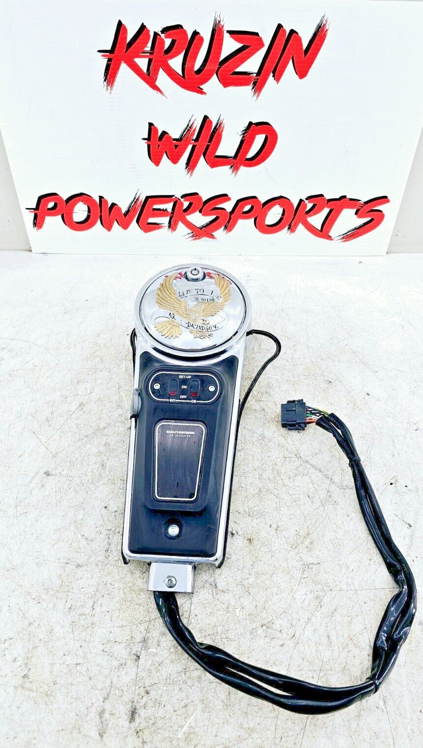 1998 HARLEY FLH ELECTRA GLIDE Gas Tank Console Dashboard Dash w/ Cap Lid Live To