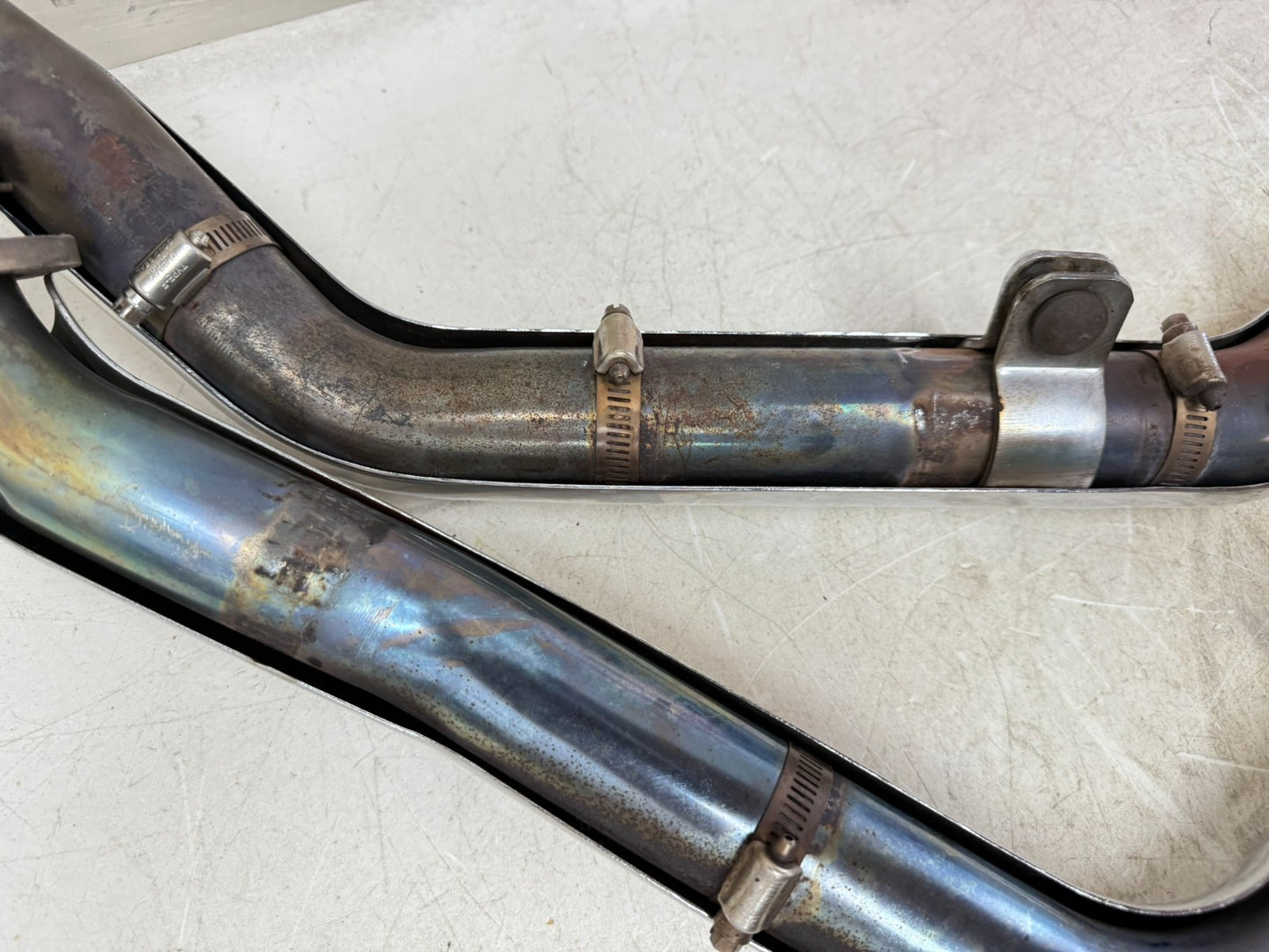 2003 HARLEY DYNA WIDE GLIDE Vance Hines Straightshots Exhaust System w/ Bracket