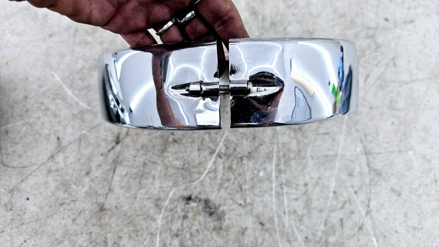 1998 HARLEY FLH ROADKING Headlight Chrome Trim Ring Cover + MTG Bracket