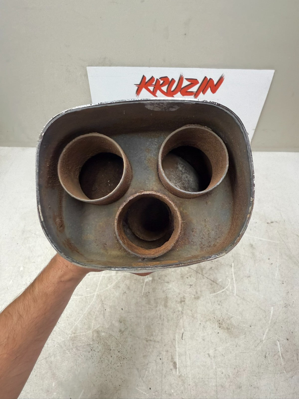 2002 Honda Goldwing GL1800 Left Exhaust Pipe Muffler Slip On Can Silencer