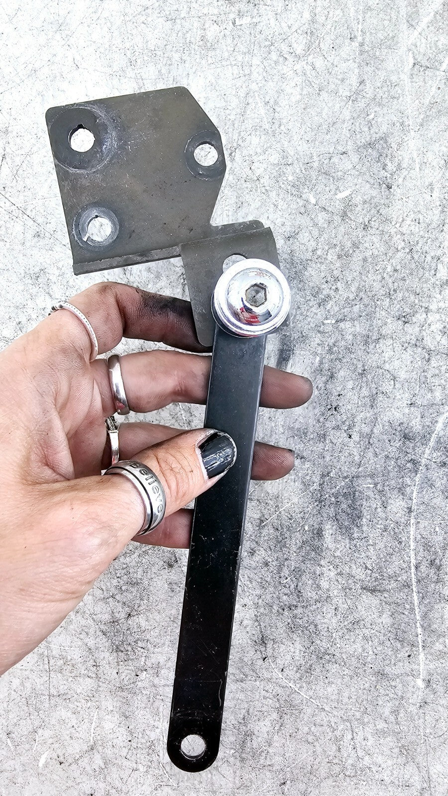 1998 HARLEY FLH ROADKING Back Rest Tour Pack Quick Release Docking Hardware