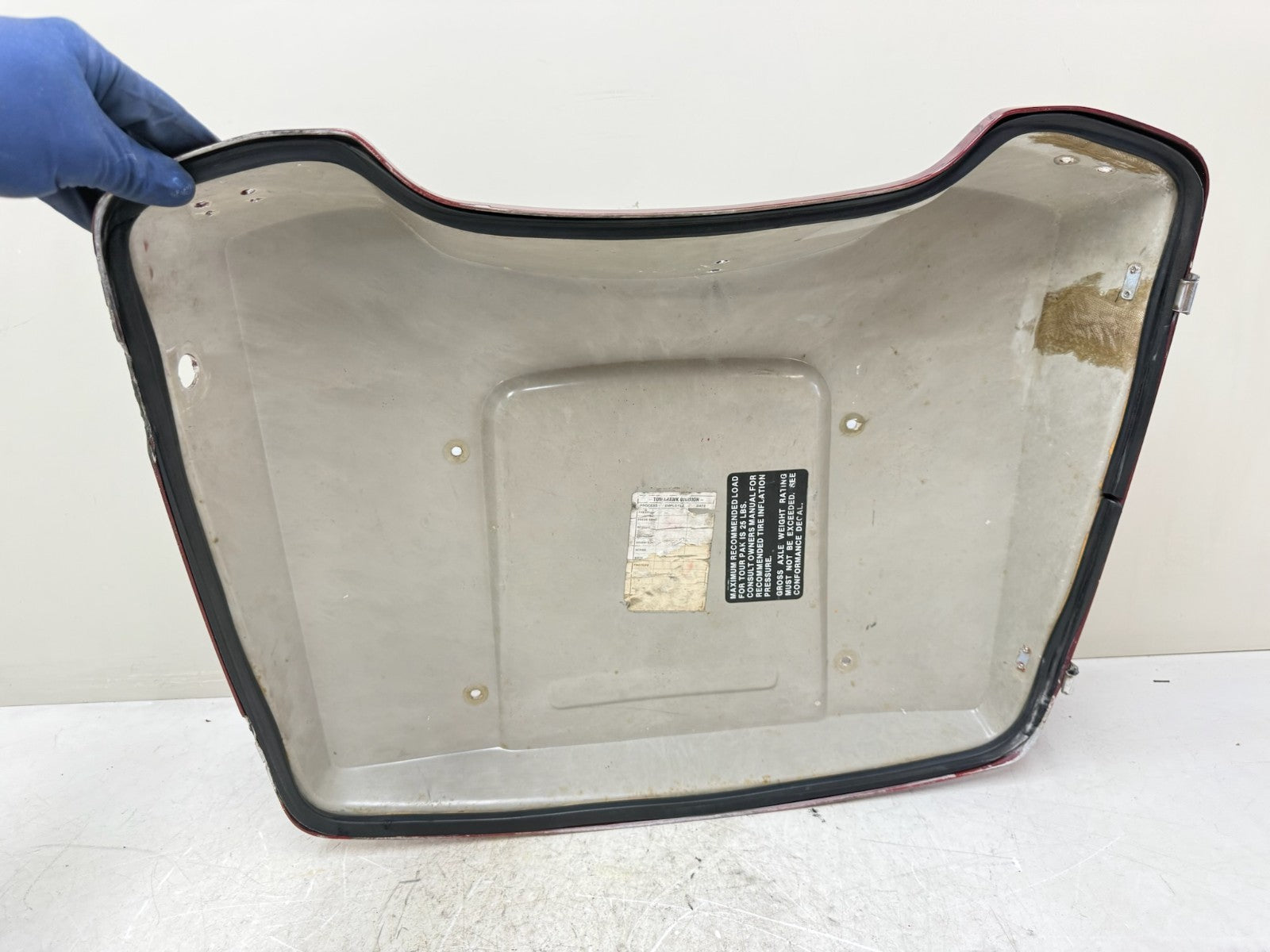 1995 HARLEY FLH ELECTRA GLIDE Trunk Tour Pack Lid Top 30th Anniversary