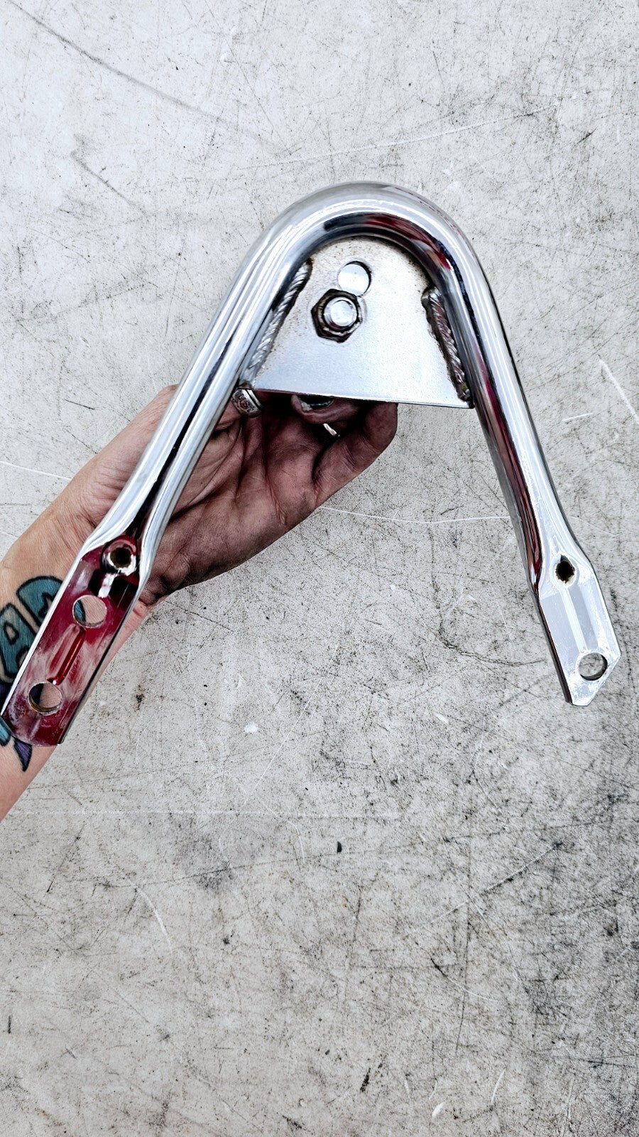 1998 HARLEY FLH ROADKING Back Rest Tour Pack Quick Release Docking Hardware