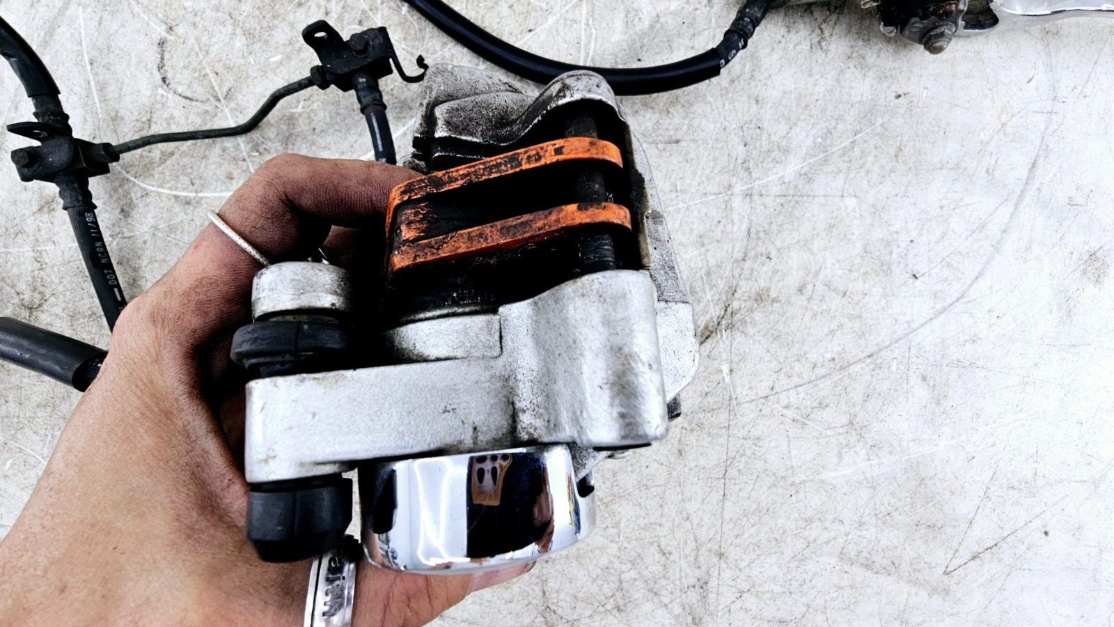 1999 HONDA VALKYRIE INTERSTATE Dual Caliper Hose Master Cylinder + Right Mirror