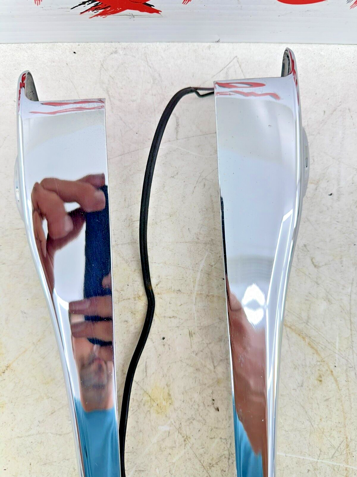 2004 UP HARLEY DAVIDSON SPORTSTER Chrome Right Left Turn Signals+ Strut Arm