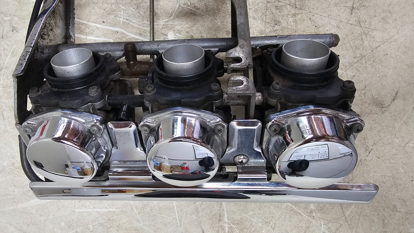 2000 HONDA VALKYRIE INTERSTATE Chrome Carb Body Carburetor Fuel Bowl Rack