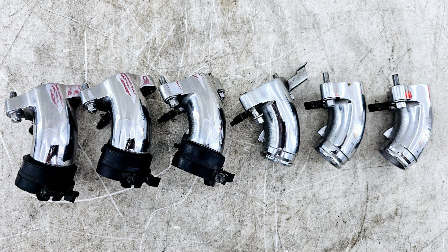 1999 HONDA VALKYRIE INTERSTATE Chrome Carb Carburator Intake Manifolds Boots