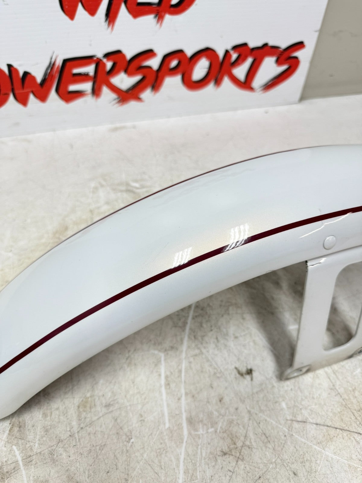 2003 HARLEY DYNA WIDE GLIDE Front Fender Pearl White 100th Anniversary