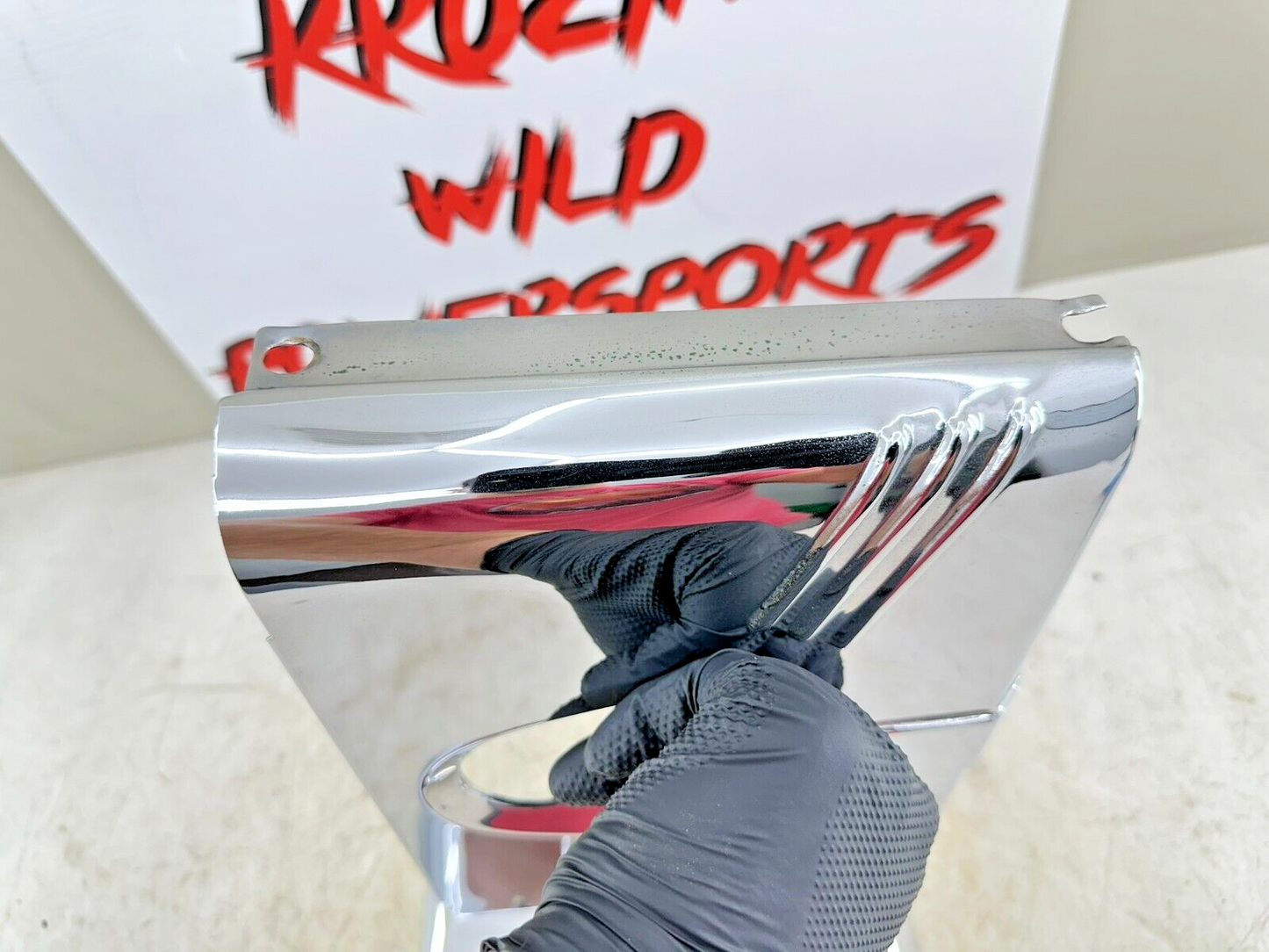 1995 HARLEY SOFTAIL Chrome Upper Fork Cover Tins