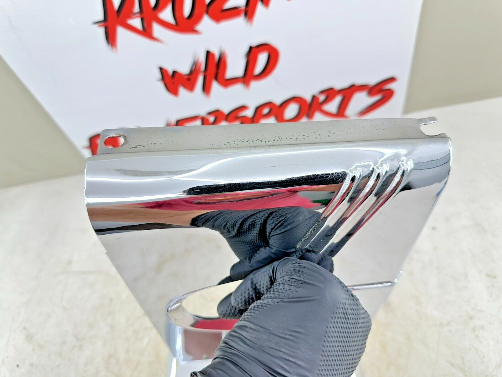1995 HARLEY SOFTAIL Chrome Upper Fork Cover Tins